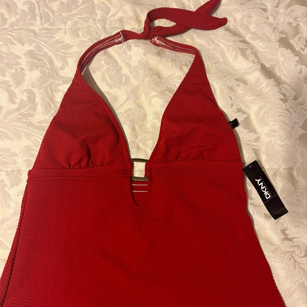 DKNY 3-piece China Red Swimsuit Brand New - Picture 2 of 7
